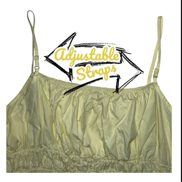 SHEIN Curve Smocked Cami, Yellow Size 3X - Picture 3 of 6